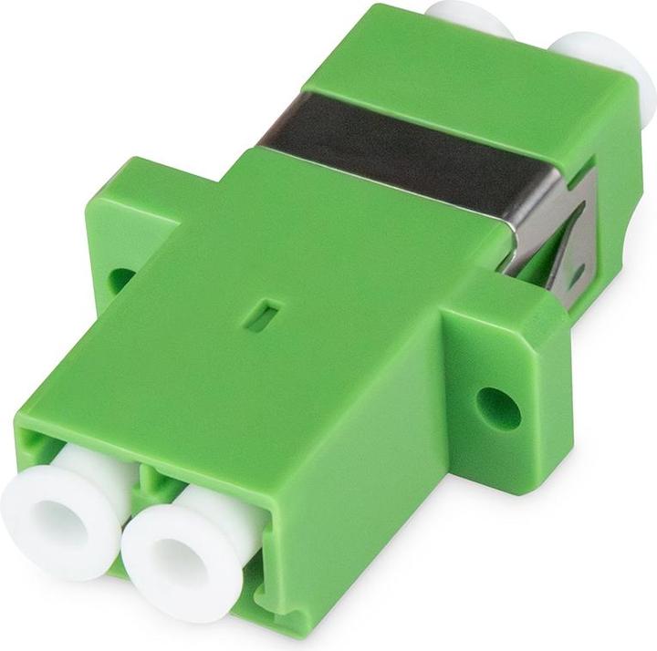 Produktbild Digitus LC/APC-LC/APC Duplex Kupplung grün Ceramic Sleeve,Kunststoff, Singlemode APC (Netzwerk Kupplung)