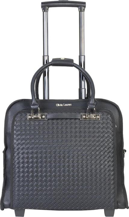 Olivia Lauren Laptoptrolley Ladies / BusinessTrolley - 17 Zoll - künstliches Leder - Eagle - Schwarz