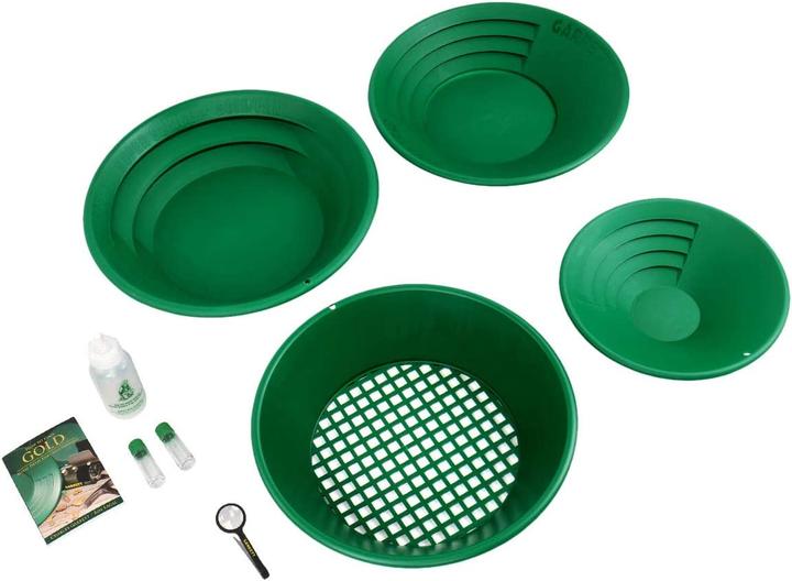 Garrett Gold Panning Pan Treasure Hunter Deluxe Set