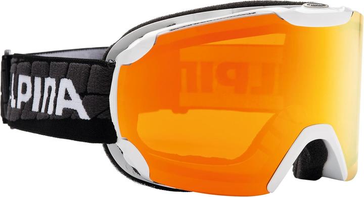 Immagine prodotto ALPINA SPORTS Occhiali da sci Pheos Multi Mirror (colore: 814 bianco/nero, lente: MULTIMIRROR arancione)