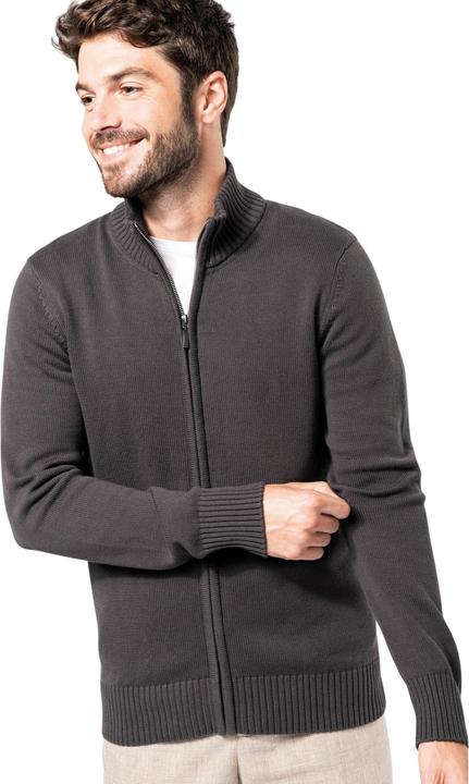 Produktbild Kariban Strickjacke mit Reissverschluss (L)