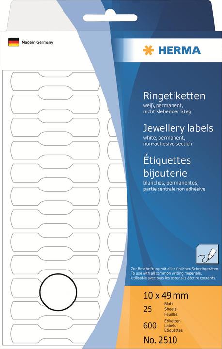 Actual product image Herma Ring labels