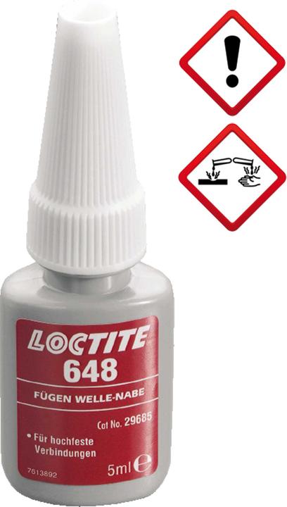 Actual product image Loctite Bushing bearing mounting 648 (0.50 ml)