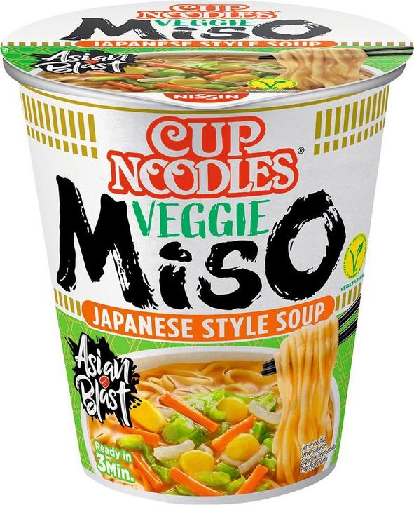 Produktbild Nissin Cup Noodles Veggie Miso (67 g)