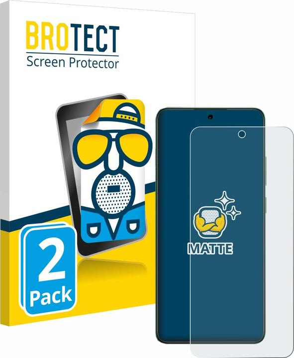 Actual product image BROTECT Anti-glare screen protector matt (2 Piece, Xiaomi Redmi Note 12 5G)