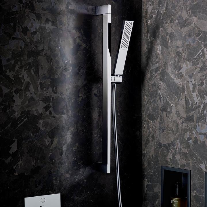Actual product image hansgrohe Pulsify E bar hand shower 100, 1 spray type EcoSmart, 24320 (1 Beam types, 8 l/min)