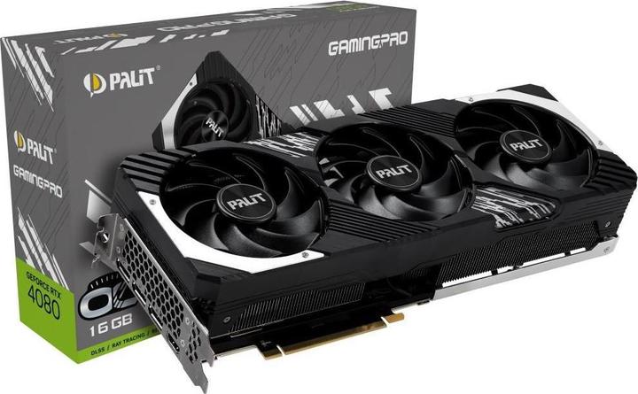 Immagine prodotto Palit GeForce RTX 4080 GamingPro OC NVIDIA GDDR6X (16 GB)