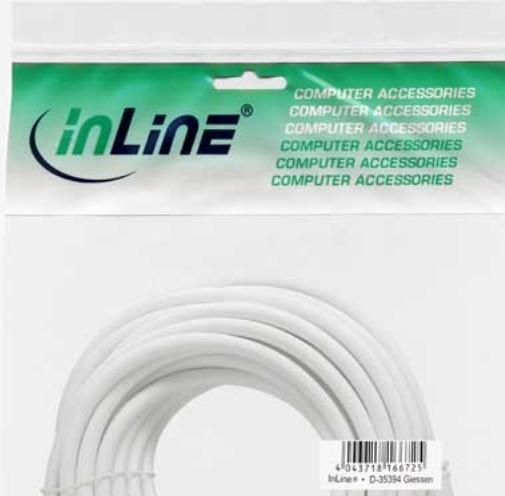 Actual product image InLine Protective contact extension ST / BU (10 m, CEE 7/7)