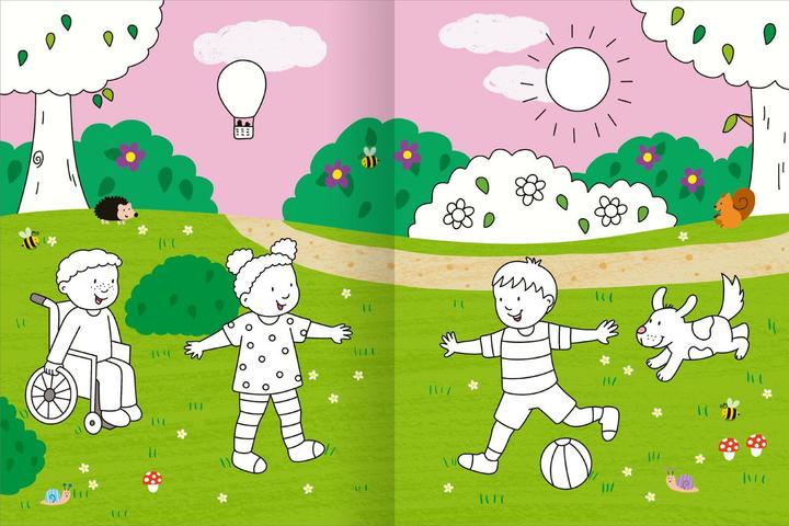 Actual product image the big colouring book - Football