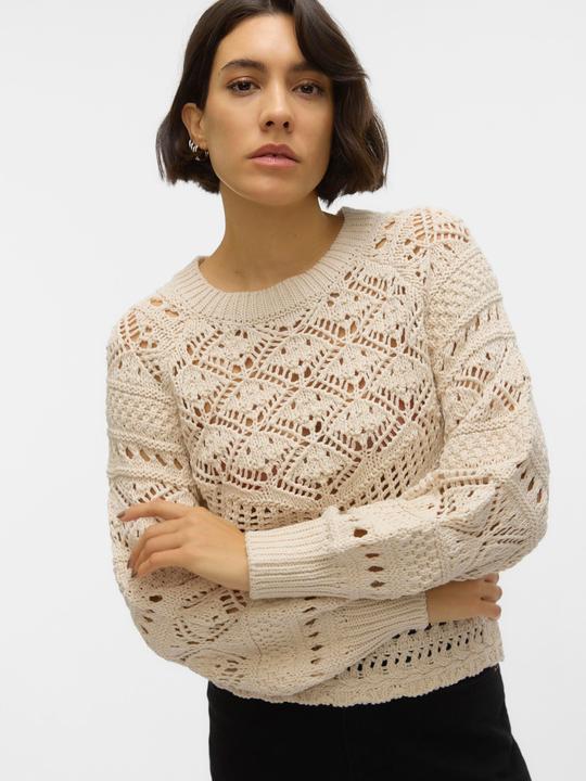Actual product image Vero Moda Round neck balloon sleeve jumper knitted jumper (S)