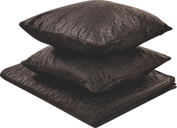 Image du produit Beliani Couvre-lit avec coussins motif gaufré 3 pièces marron 140 x 210 cm RAYEN (140 x 210 cm)