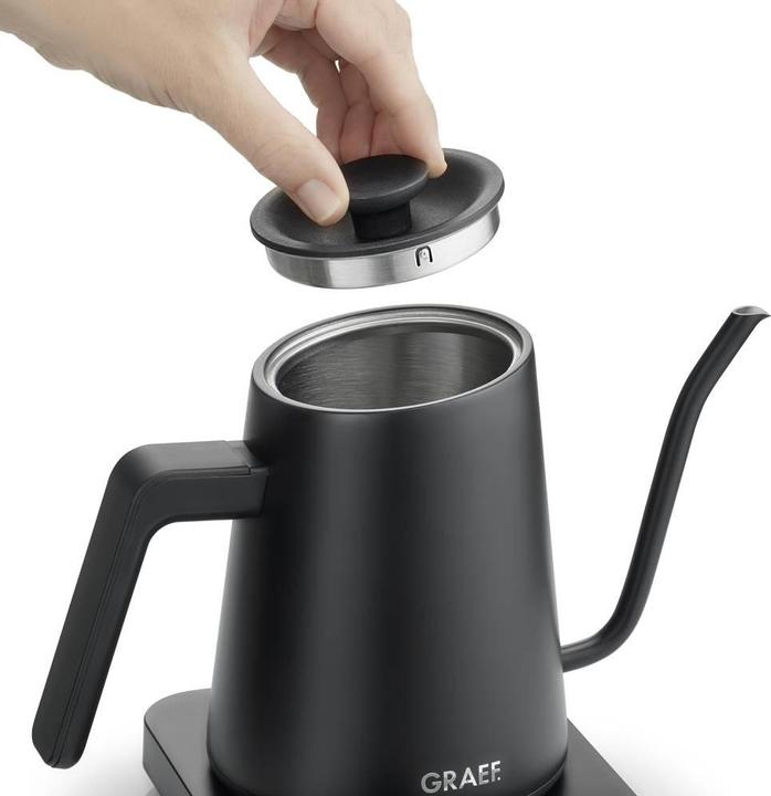 Immagine prodotto Graef GK502EU Bollitore Protezione contro il surriscaldamento Nero (opaco) (0.90 l, Spina UE)