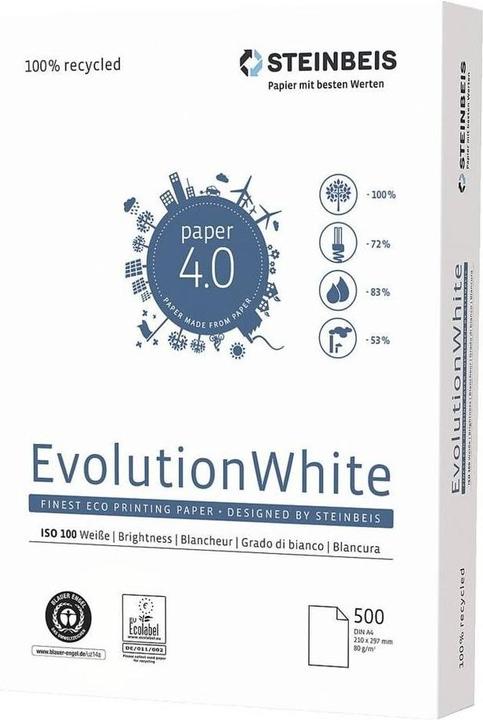 Actual product image Steinbeis EvolutionWhite (80 g/m², 500 x, A4)