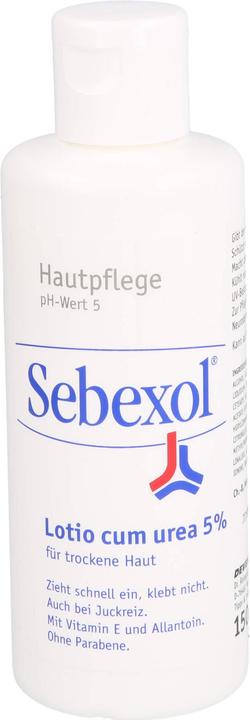 Produktbild Sebexol Lotio cum urea 5% Hautpflege für trockene Haut, 150 ml Lösung (Körperlotion, 150 ml)