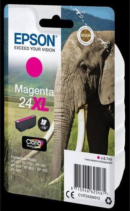 Actual product image Epson 24XL Claria Photo HD (M)