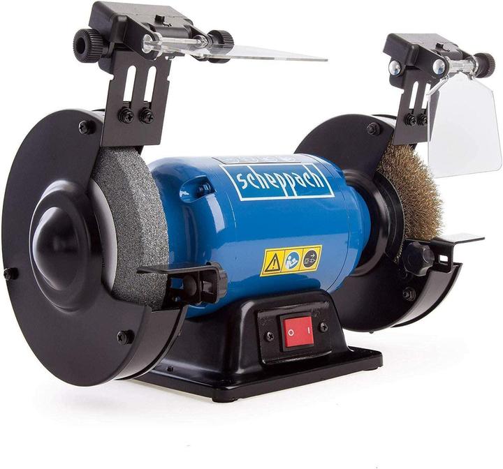 Image du produit Scheppach SM150LB Ponceuse double avec brosse - 230-240V 50Hz 400W - 150mm (Meuleuse d'établi, 400 W)