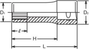 Produktbild Koken Sechskant-Steckschlüsseleinsatz (11 mm)