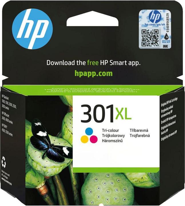 Actual product image HP 301XL Tri-color Ink Cartridge