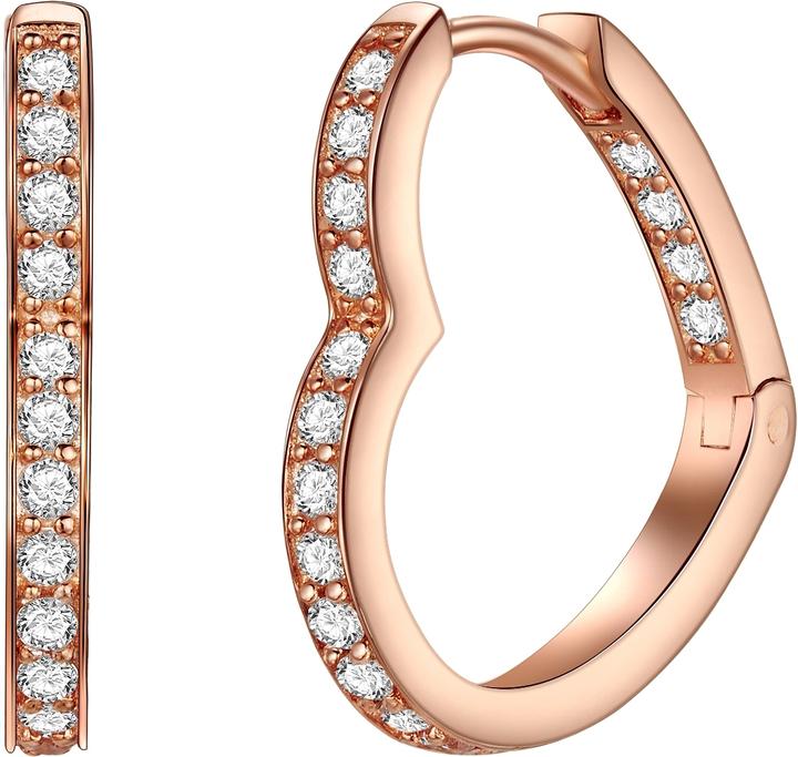 Rafaela Donata Damen Herz Sterling Silber Zirkonia roségold - 10912 (Sterling Silber)