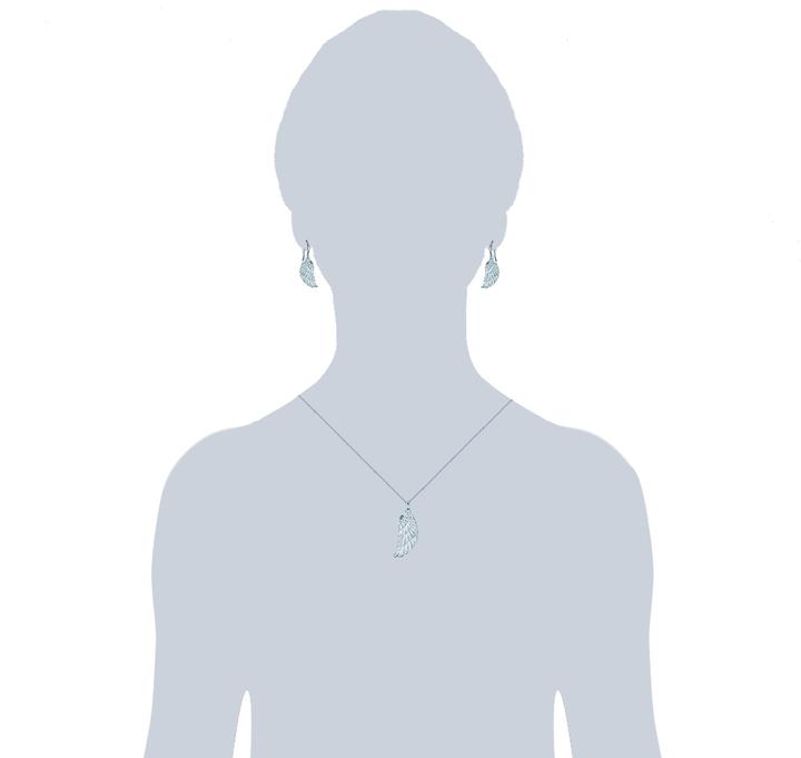 Immagine prodotto Rafaela Donata Ali d'angelo da donna in ottone argento 50,0 cm di catena base + 7,0 cm di prolunga - 11938 (Ottone)