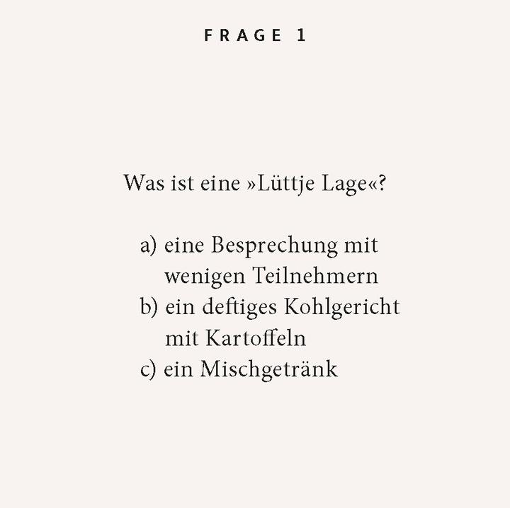 Valori nutrizionali e ingredienti Niedersachsen-Quiz (Tedesco)
