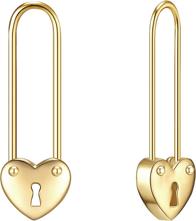 Glanzstücke München Damen Sicherheitsnadel/Herz Sterling Silber gelbgold - 23586 (Sterling Silber)
