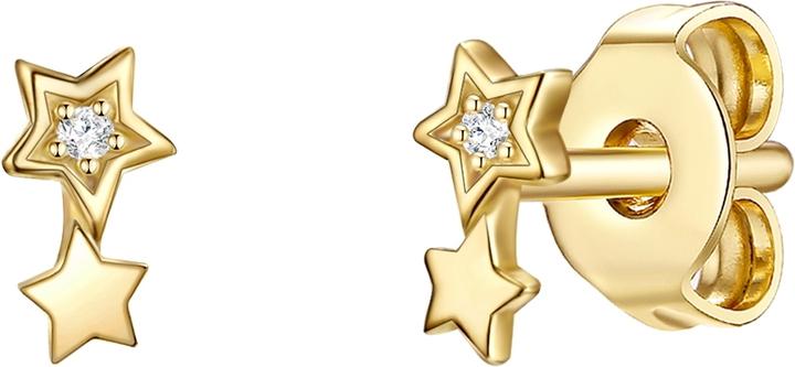 Glanzstücke München Damen Sterne Sterling Silber Zirkonia gelbgold - 15834 (Sterling Silber)