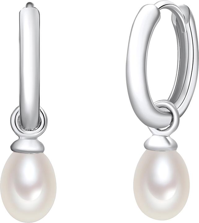 Valero Pearls Damen Sterling Silber Süsswasser-Zuchtperle silber - 930 (Sterling Silber)