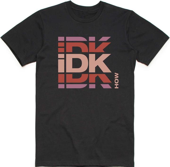 Actual product image IDKHOW Unisex Adult Logo Cotton T-Shirt (XL)