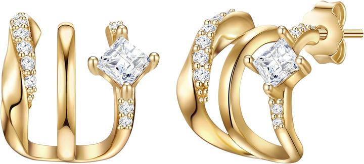 Glanzstücke München Damen Sterling Silber Zirkonia gelbgold - 26613 (Sterling Silber)