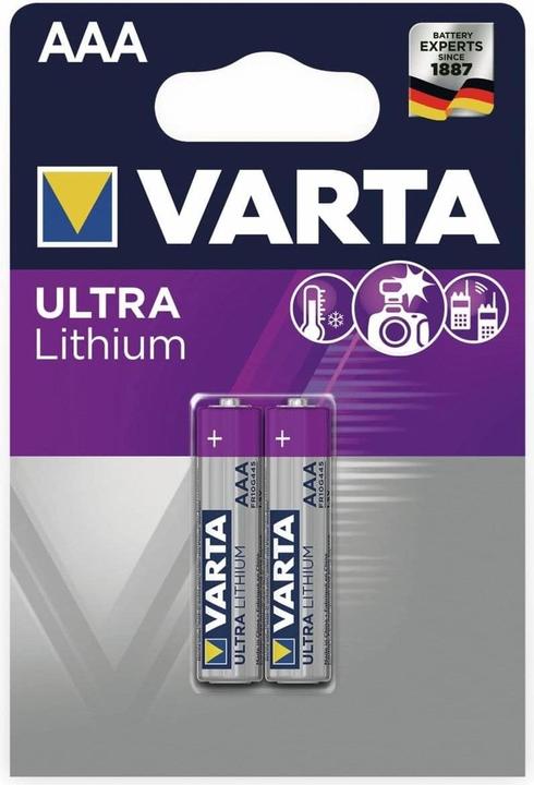 Image du produit Varta ULTRA Lithium (2 pcs, AAA, 1100 mAh)