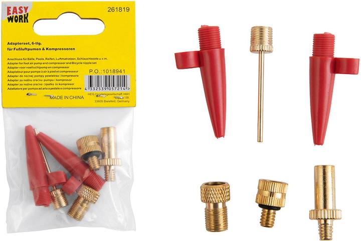Easy Work Adapterset für Fussluftpumen