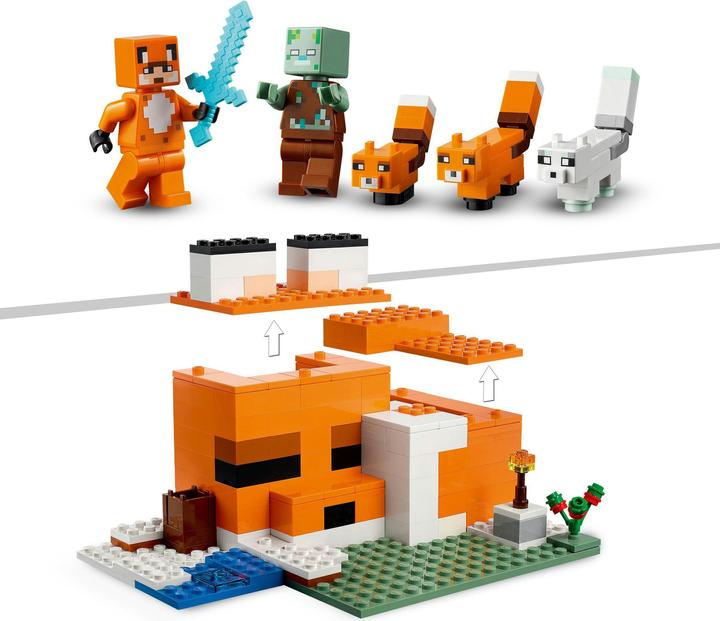 Produktbild LEGO Die Fuchs-Lodge (21178, LEGO Minecraft)