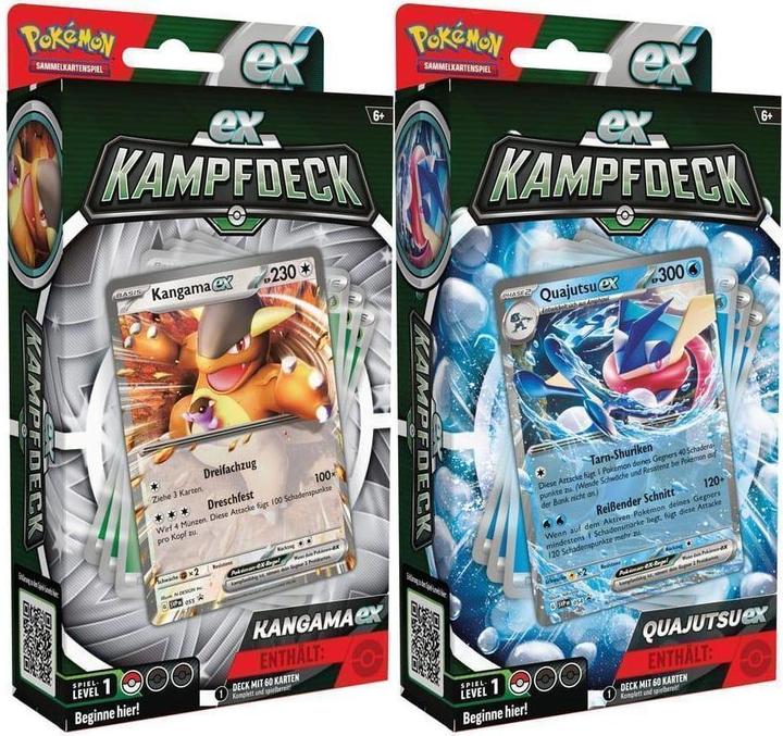 Actual product image Pokémon TCG présentoir EX Battle Deck Octobre 2023 (6) *ALLEMAND* (German, Booster display)
