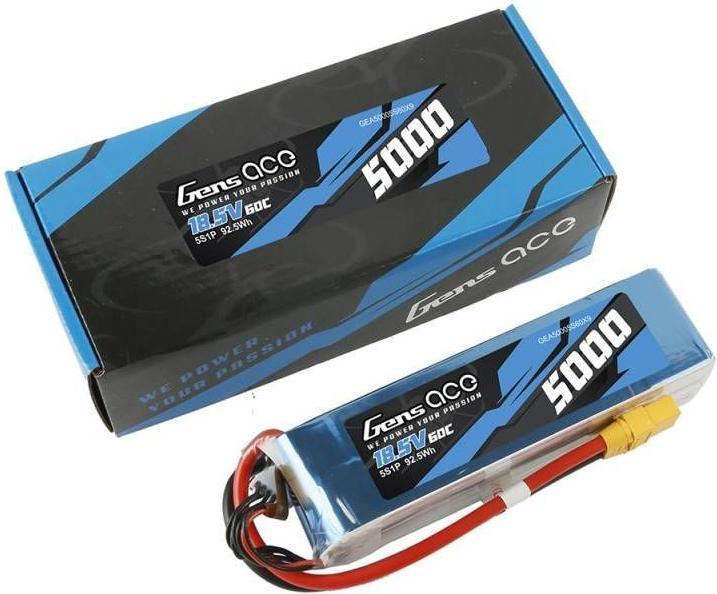 Productafbeelding Gens Ace RC batterij LiPo 5000 mAh 18,5 V 60 C (18.50 V, 5000 mAh)