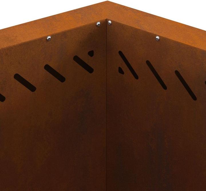 Produktbild VidaXL Raucharmer Feuerstelle Sechseckig 58x58x51 cm Wetterfestes Stahl (58 cm)