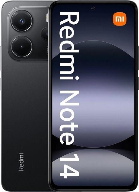 Actual product image Xiaomi Redmi Note 14 (256 GB, Midnight Black, 6.67", Dual SIM, 108 Mpx, 4G)