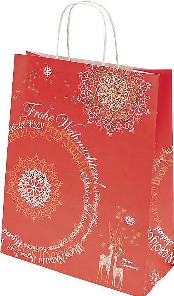Produktbild kaiserkraft Papiertragetasche Motiv Weihnachtstraum (Geschenktüte, 25 x)
