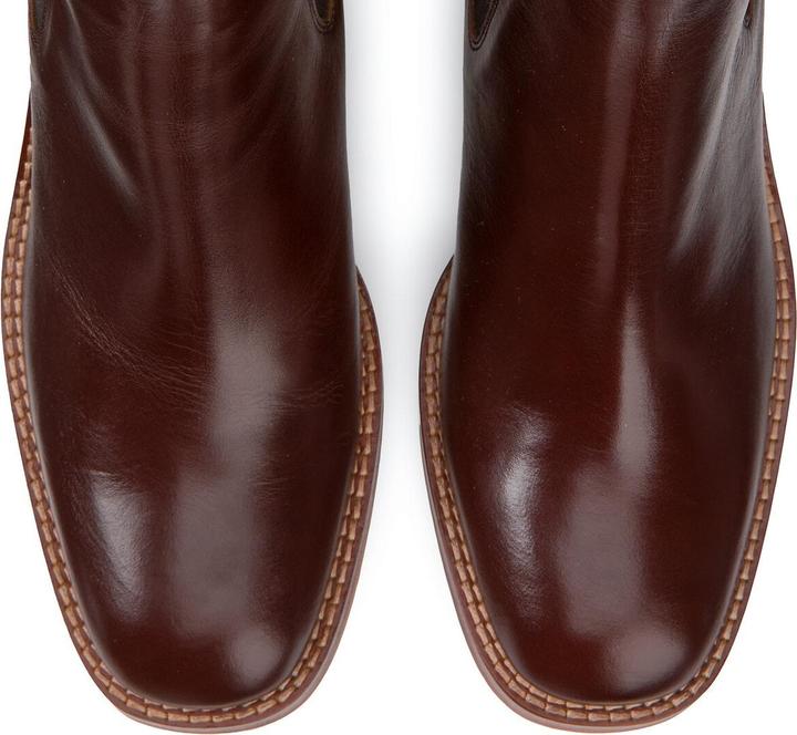 Actual product image La Redoute Collections Leather Chelsea boots (39)