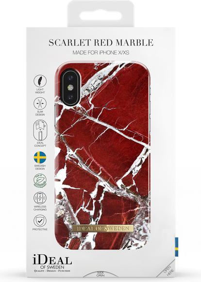 Image du produit iDeal Of Sweden Scarlet Red Marble (Apple iPhone X, Apple iPhone XS)