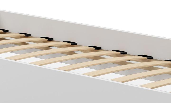 Image du produit ADRK Furniture Lit avec matelas et garde-corps CASIMO PRINCESS BLACK 160x80 (160 x 80 cm)