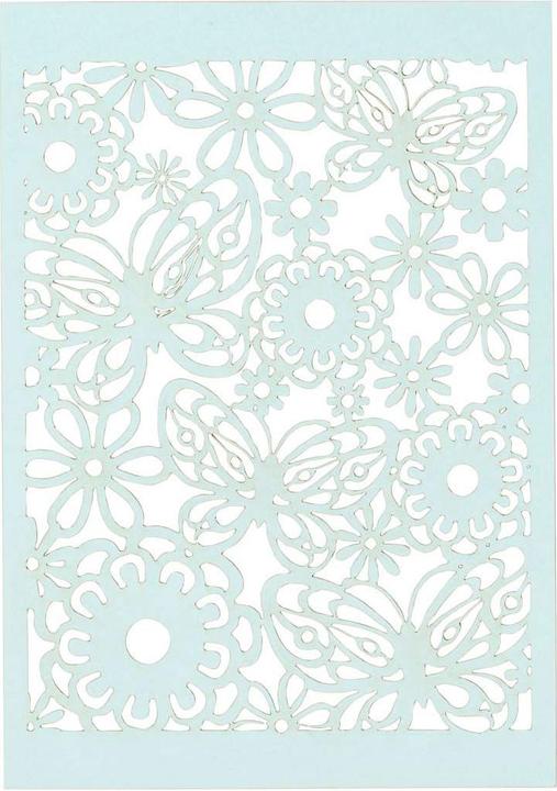 Creativ Company Gemusterter Karton Hellblau, 10 Stk. (10 x)