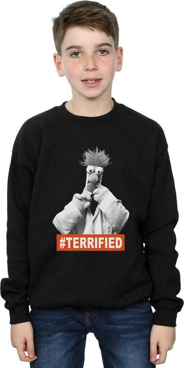 Actual product image Disney Boys The Muppets Beaker Terrified Sweatshirt (128)
