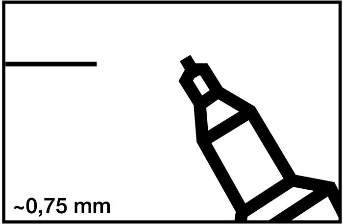Actual product image Edding 404 (Black, 0.75 mm, 1 x)