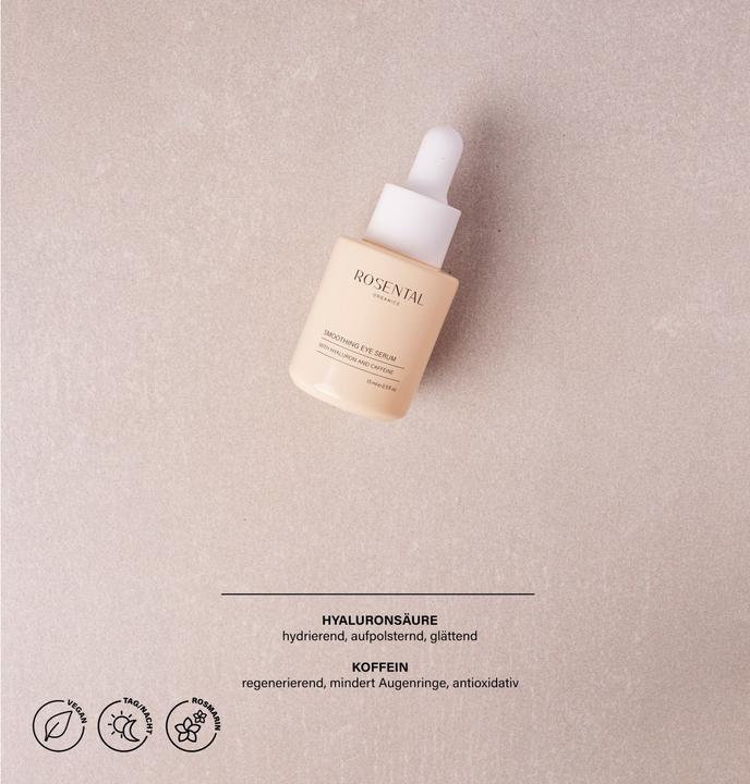 Produktbild Rosental Organics Rosental Face Care - Smoothing Eye Serum (Serum, 15 ml, Tag + Nacht, Tag)