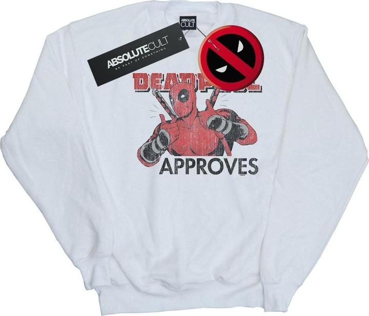 Actual product image Mens Deadpool Approves Sweatshirt (XXL)