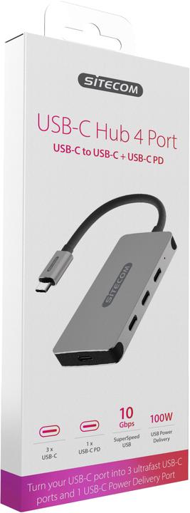 Produktbild Sitecom CN 386 (USB-C, 4 Ports)