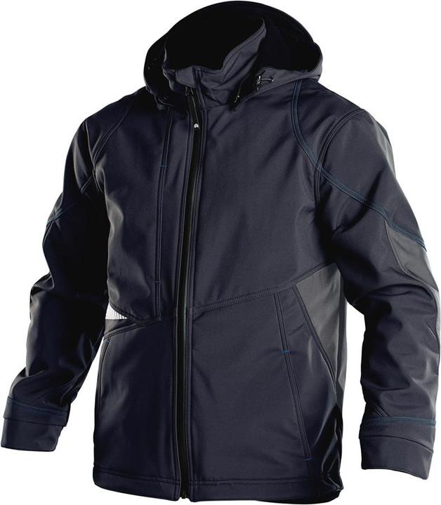 Dassy Softshelljacke gravity marine/grau, Gr. XS (XS)