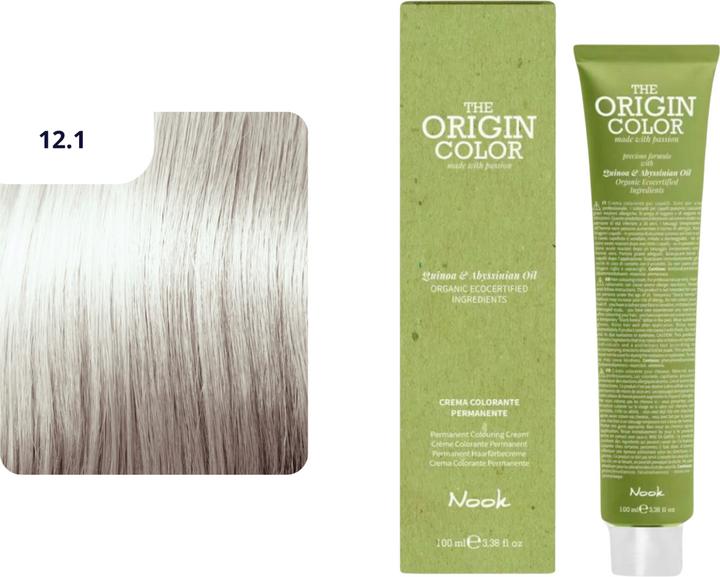 Actual product image Nook Origin Colour hair dye (12.1 Ash super brightener)