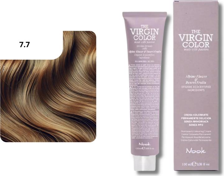 Nook Virgin Colour hair dye (7.7 - Caramel Dark Blonde)